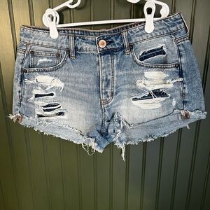 Distressed Denim Women's Shorts